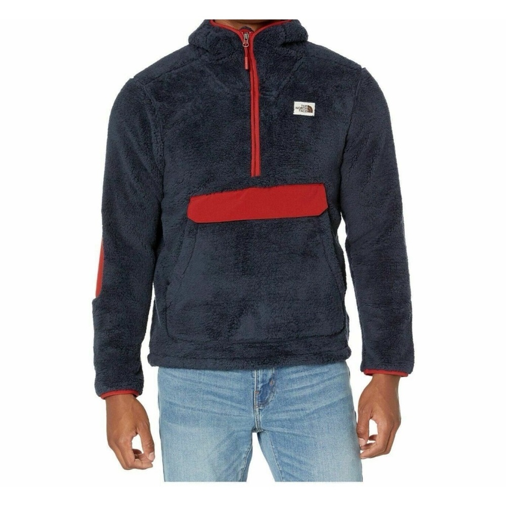 THE NORTH FACE Campshire Pullover Fleece Navy/Red | M